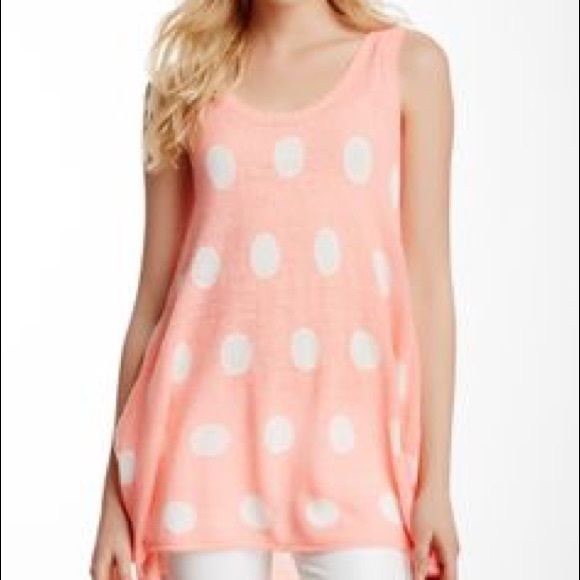 Wildfox White Label, semi sheer knit pink tank - Picture 1 of 5